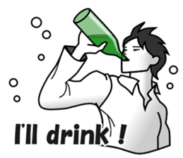 Drinking People (Eng) sticker #12896589