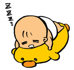 A flabby baby4 sticker #12897097