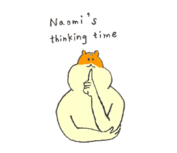 Hamster's name is Naomi sticker #12898228