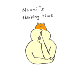 Hamster's name is Naomi sticker #12898228