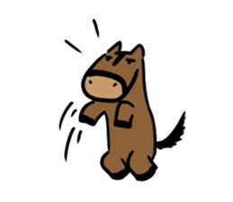 Q horse sticker #12898436