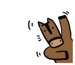 Q horse sticker #12898437