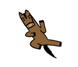 Q horse sticker #12898438