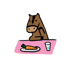 Q horse sticker #12898439