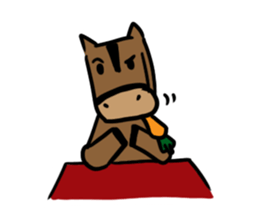 Q horse sticker #12898445