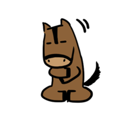 Q horse sticker #12898447