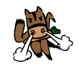 Q horse sticker #12898450