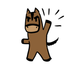 Q horse sticker #12898452