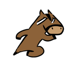 Q horse sticker #12898453