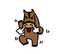 Q horse sticker #12898454