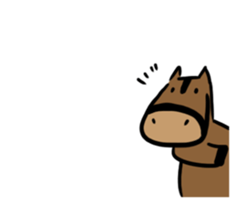 Q horse sticker #12898456