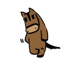 Q horse sticker #12898457