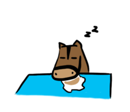 Q horse sticker #12898461