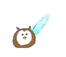 Owl's name is Tomoko sticker #12898718