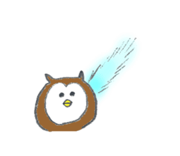 Owl's name is Tomoko sticker #12898718