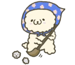 Heartwarming rabbit hau sticker #12899157