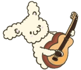 Heartwarming rabbit hau sticker #12899158