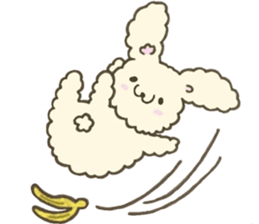 Heartwarming rabbit hau sticker #12899162