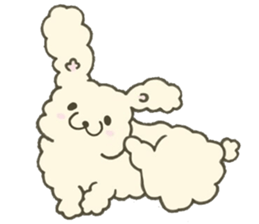 Heartwarming rabbit hau sticker #12899166