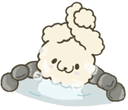 Heartwarming rabbit hau sticker #12899172