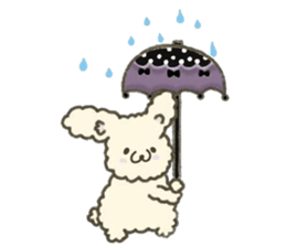 Heartwarming rabbit hau sticker #12899173