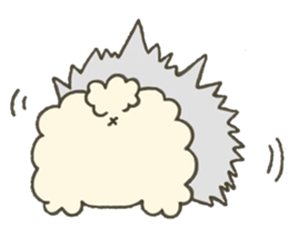 Heartwarming rabbit hau sticker #12899181