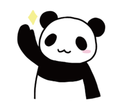 Panda panta sticker #12899782