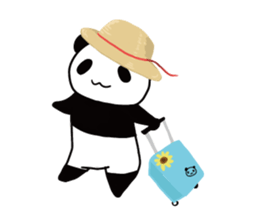Panda panta sticker #12899803