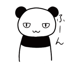 Panda panta sticker #12899804