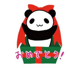 Panda panta sticker #12899806