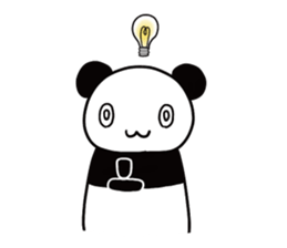 Panda panta sticker #12899812