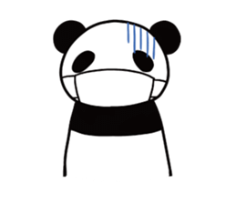 Panda panta sticker #12899817