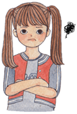 Girl moods sticker #12900384