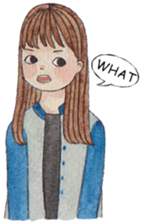 Girl moods sticker #12900388