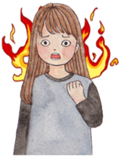 Girl moods sticker #12900392