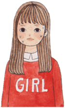 Girl moods sticker #12900397