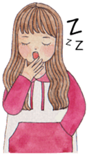 Girl moods sticker #12900402