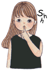 Girl moods sticker #12900407