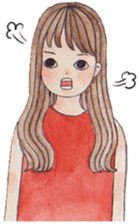 Girl moods sticker #12900417