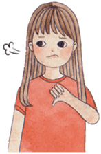 Girl moods sticker #12900419