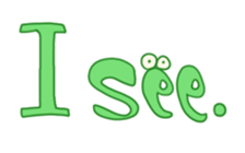 eyes&word sticker #12900944