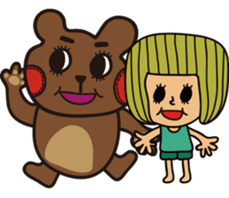 Very Summer girl sticker #12901184