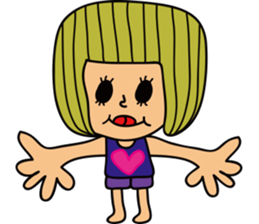 Very Summer girl sticker #12901186