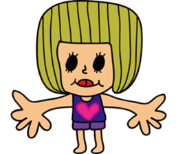 Very Summer girl sticker #12901186