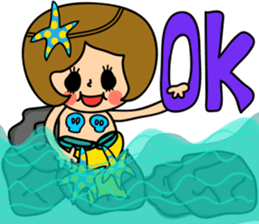 Very Summer girl sticker #12901197