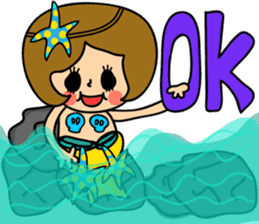 Very Summer girl sticker #12901197