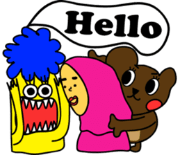 Very Summer girl sticker #12901204