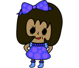 Very Summer girl sticker #12901208