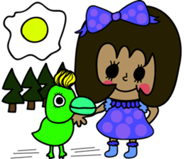 Very Summer girl sticker #12901209