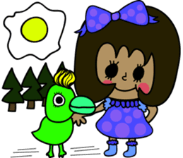 Very Summer girl sticker #12901209